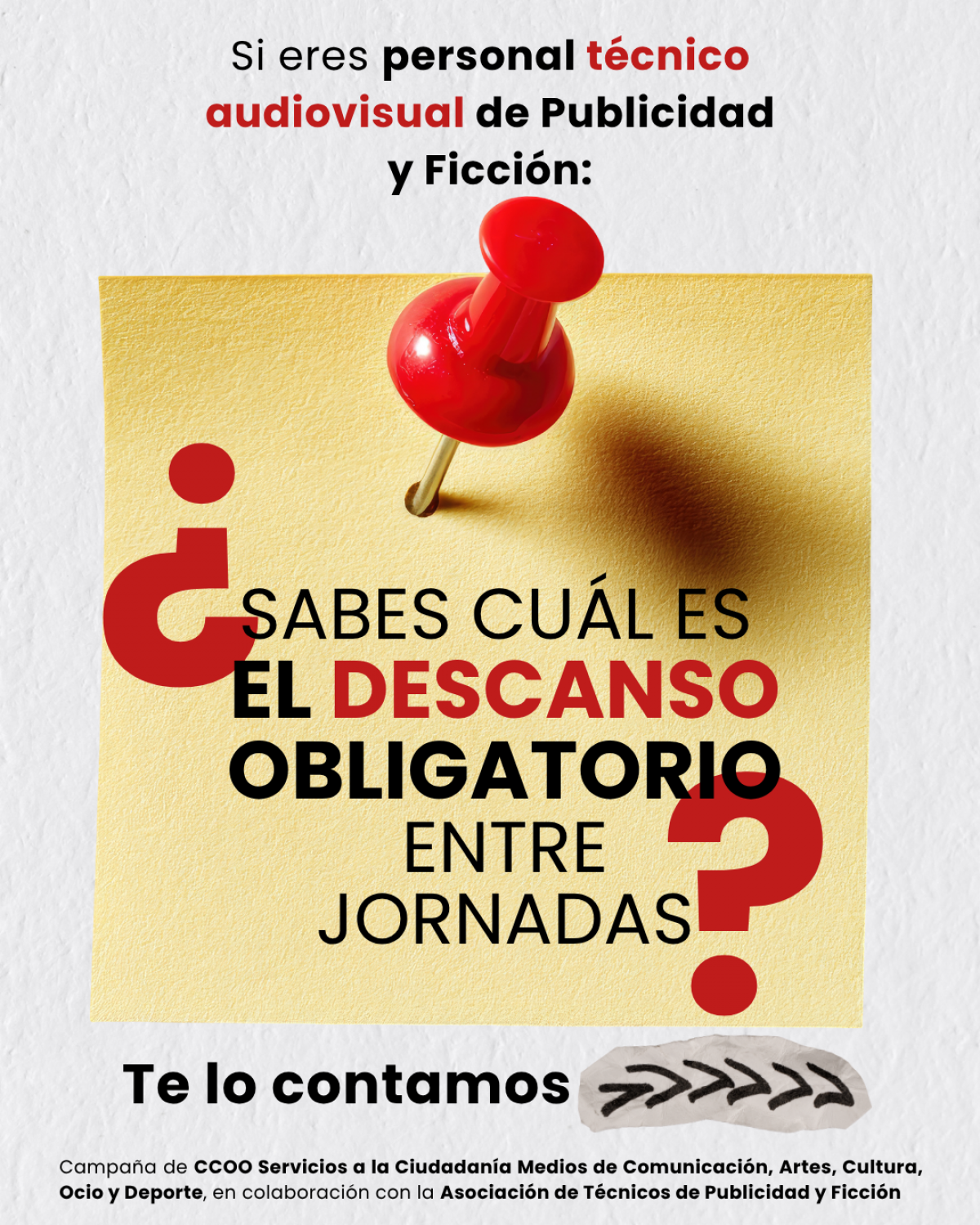 campaña técnicos producción audiovisual