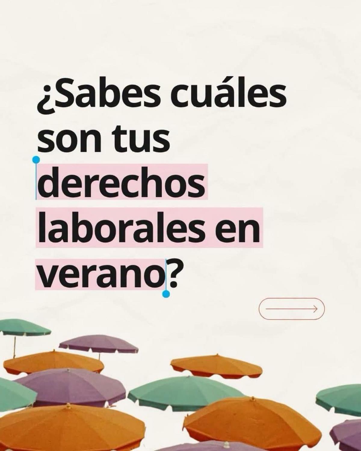 Derechos laborales en verano