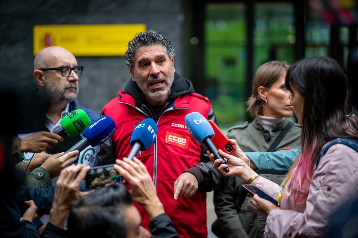 Lucho Palazzo, cordinador de Área Pública de CCOO y secretario general de la Federación de Servicios a la Ciudadanía de CCOO.